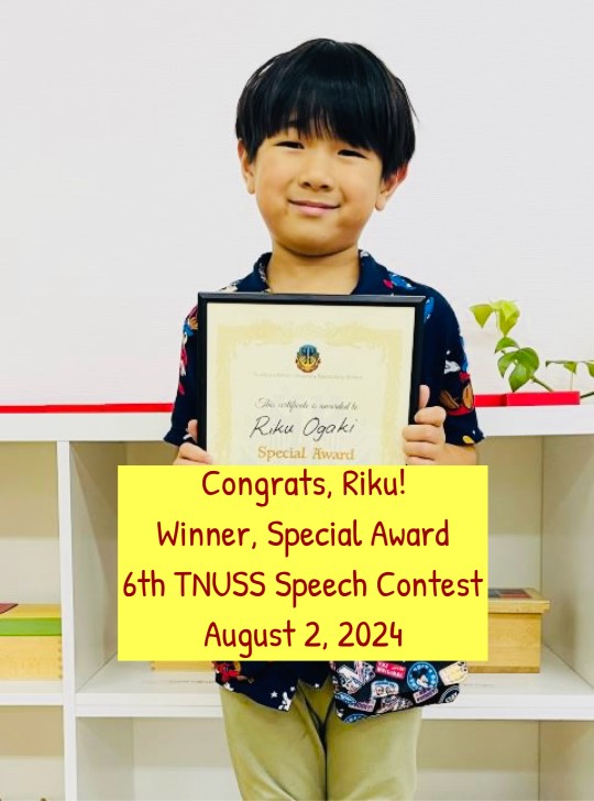 6th TNUSS Cup Special Award Winner- Riku!